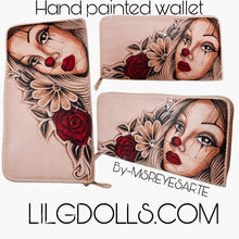 Load image into Gallery viewer, Hand Painted wallet
